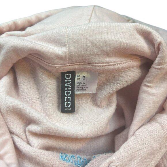 Women's Divided H&M Graphic Embroidered Pink Hoodie Size Medium‎ - Picture 5 of 5